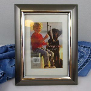 5 x 7 Pewter/Silver Tone Acrylic Photo Frame